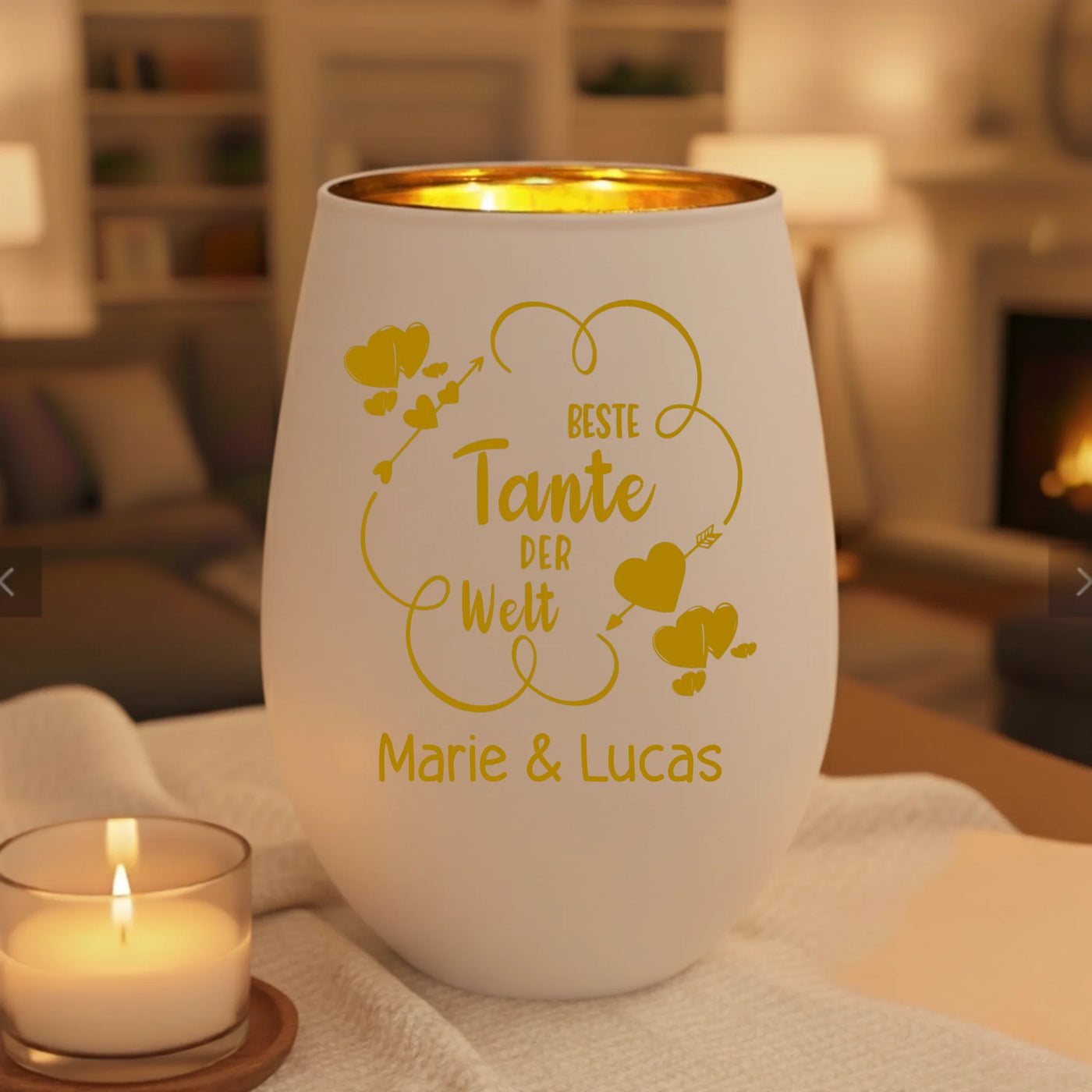 white candle mockup