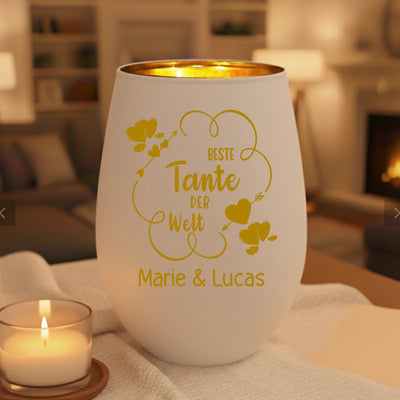white candle mockup
