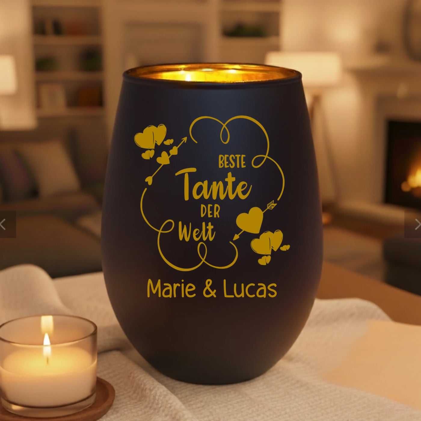 black candle mockup
