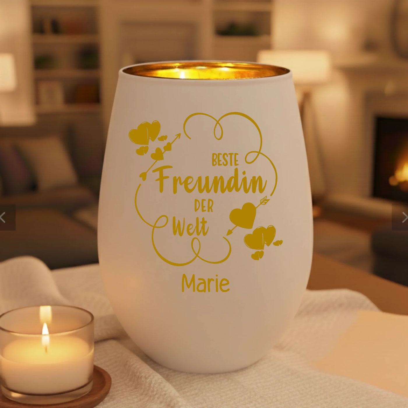 white candle mockup