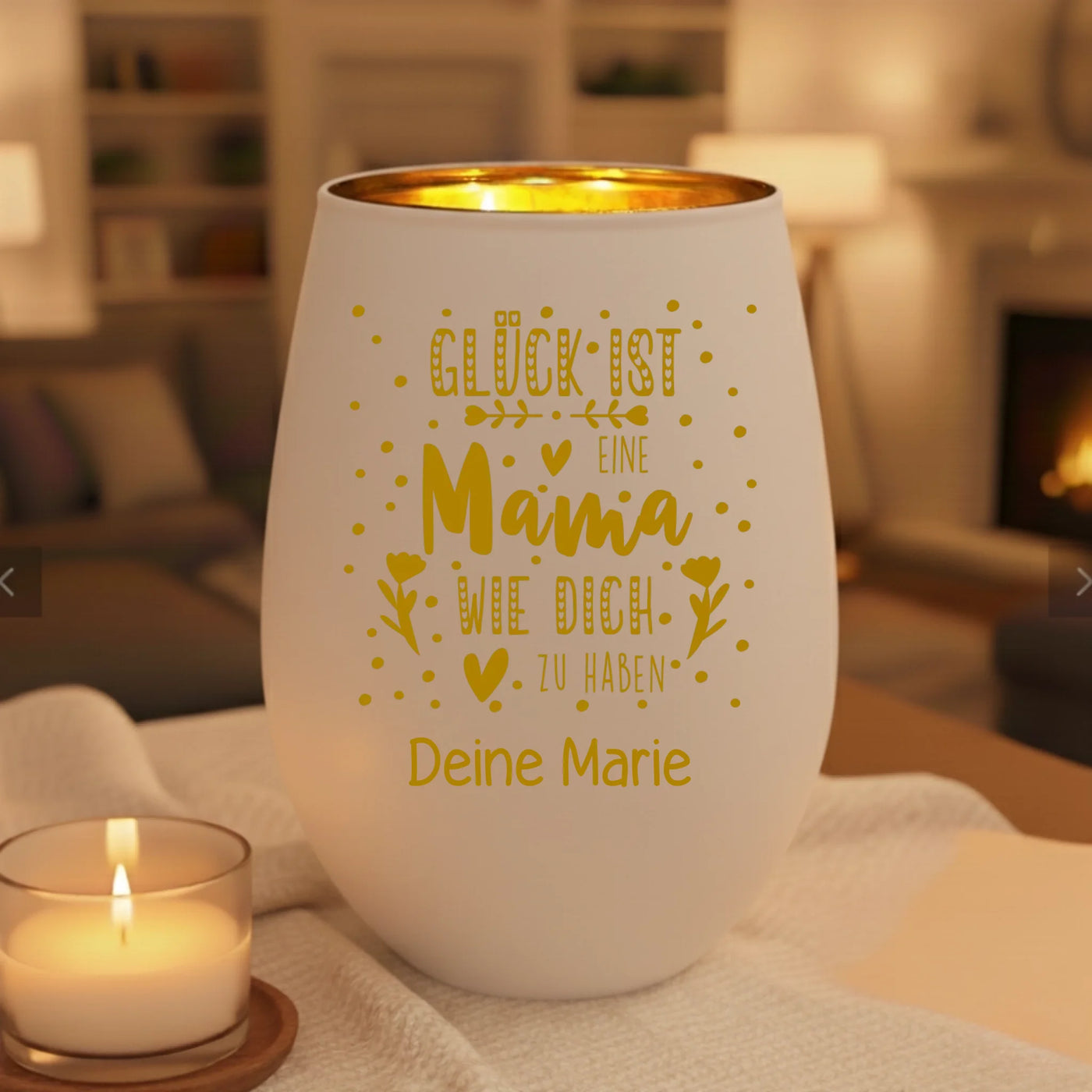 white candle mockup