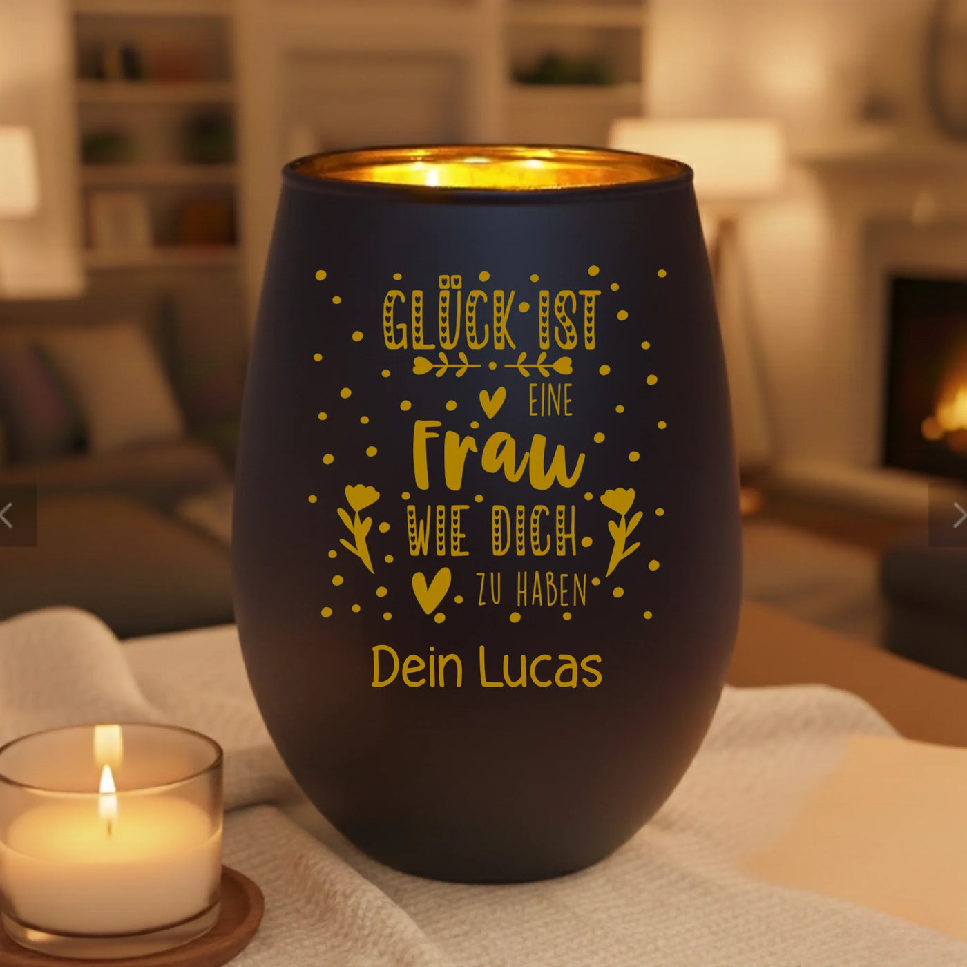 black candle mockup
