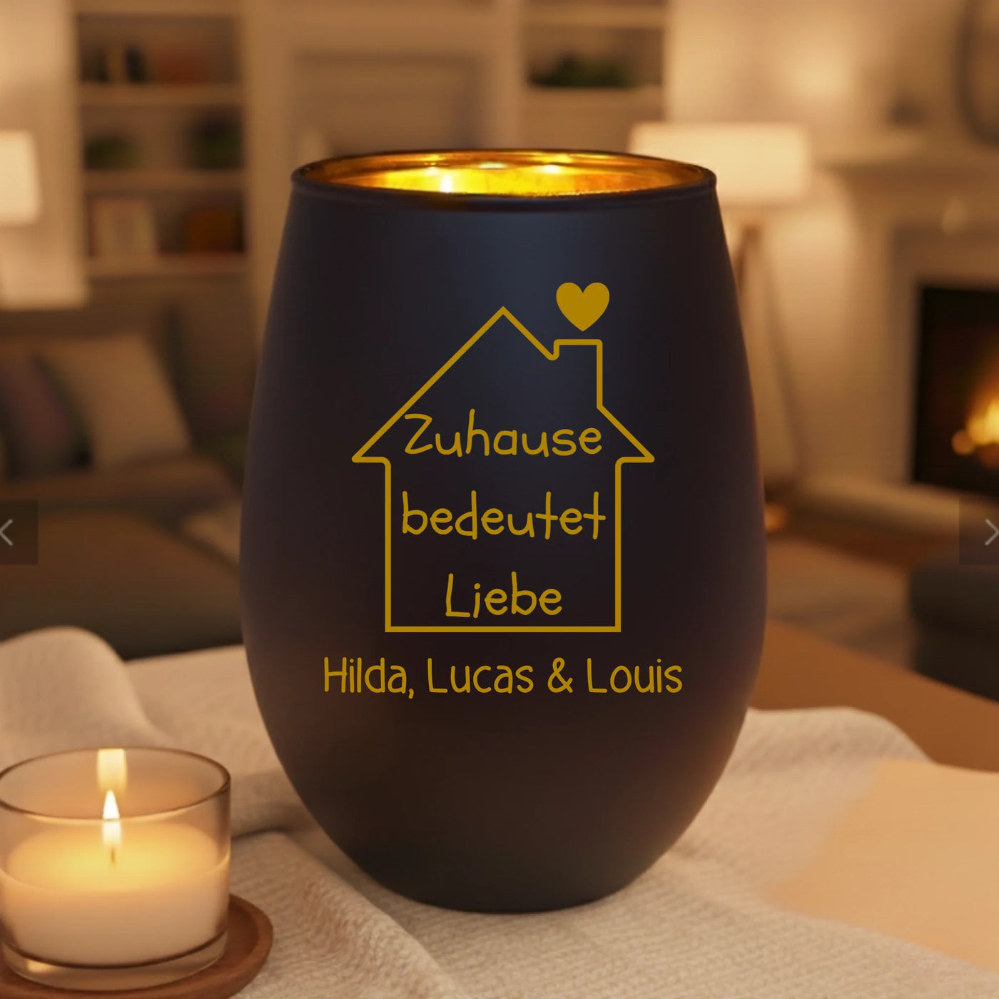 black candle mockup